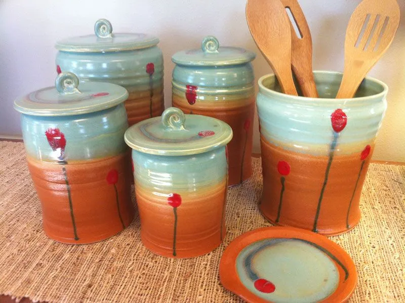 kitchen canisters glass