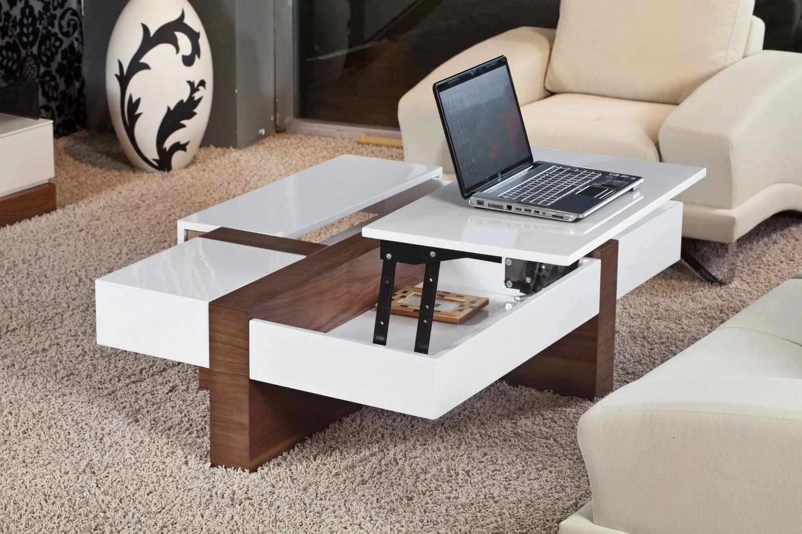 coffee table with lift top