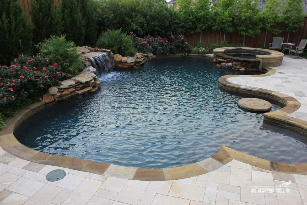 free form swimming pool