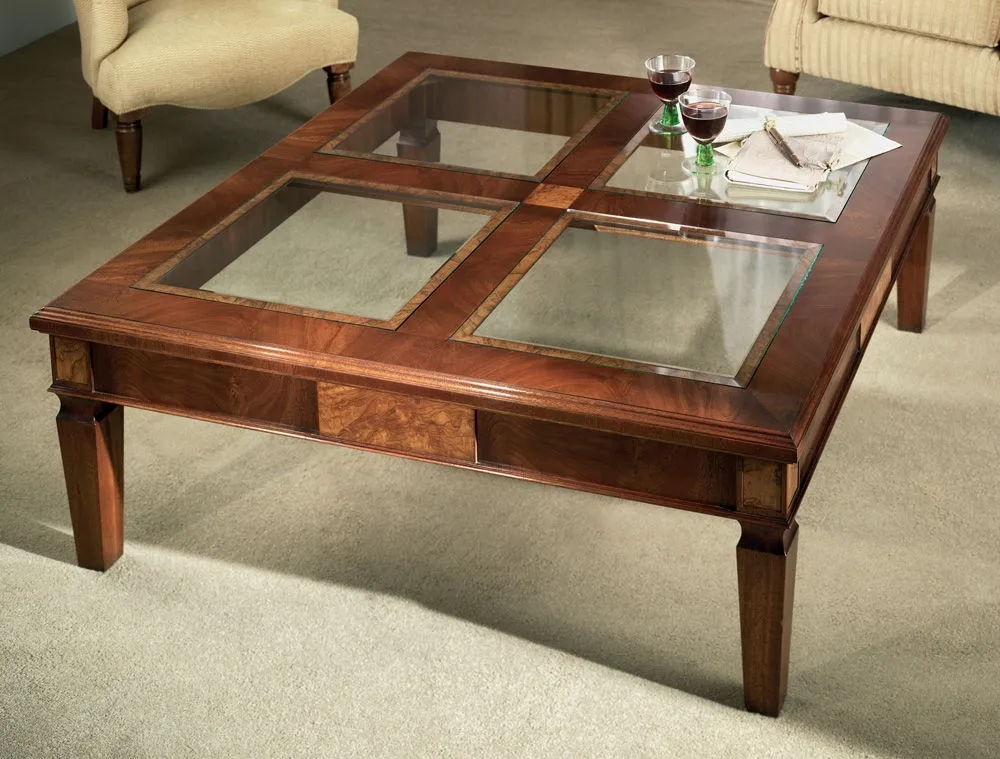 glass top coffee tables