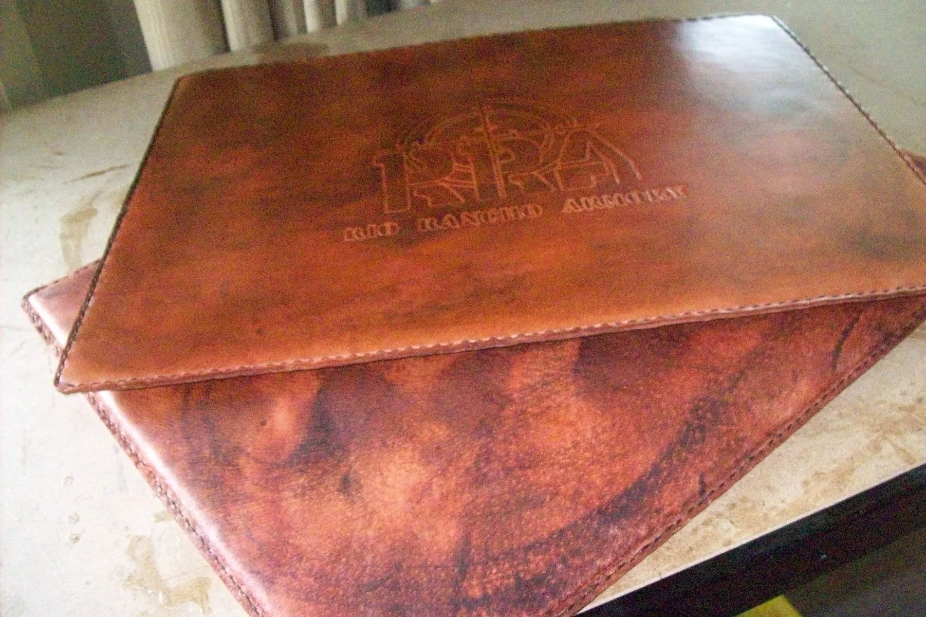 leather table pads