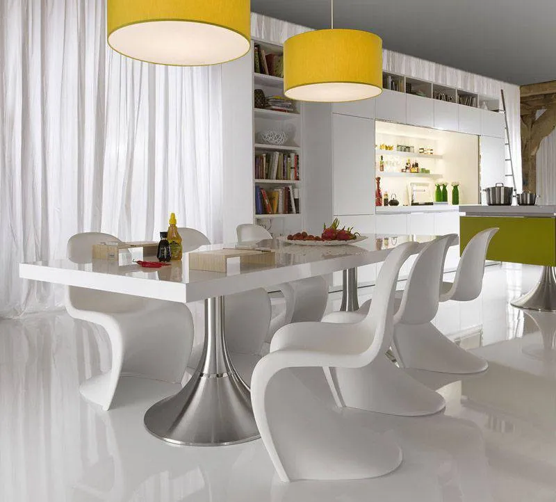Light White Dining Interior Unique Chairs Modern Dining Table and Chair Sets