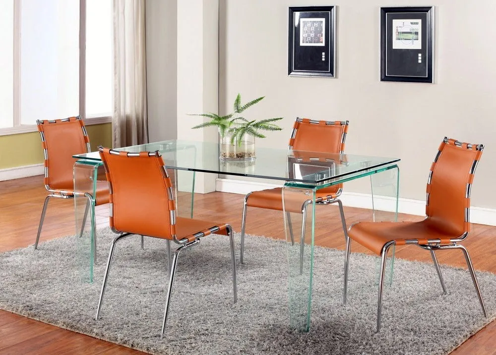 modern glass dining room sets