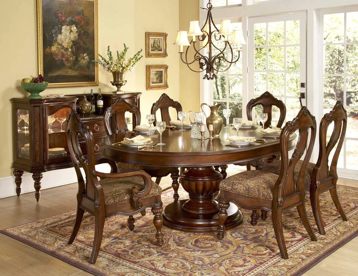 round dining table set