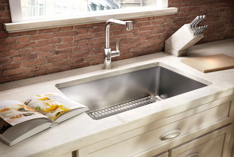 undermount corner kitchen sink