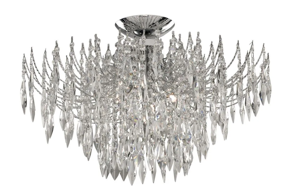 crystal ceiling light