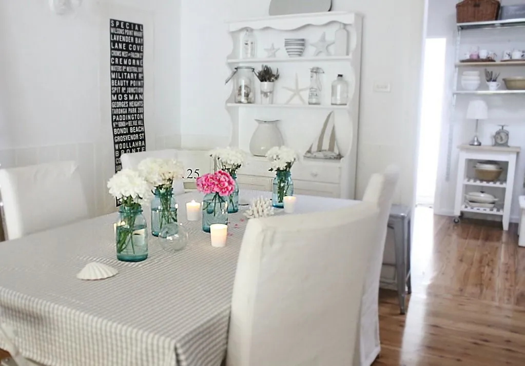 dining room table with bench