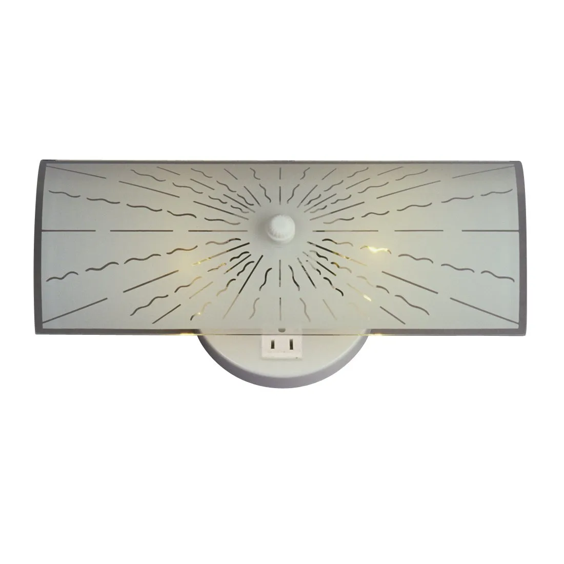 bathroom light fixture with outlet
