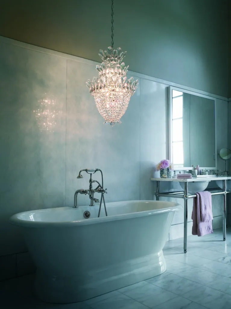 crystal bathroom lighting