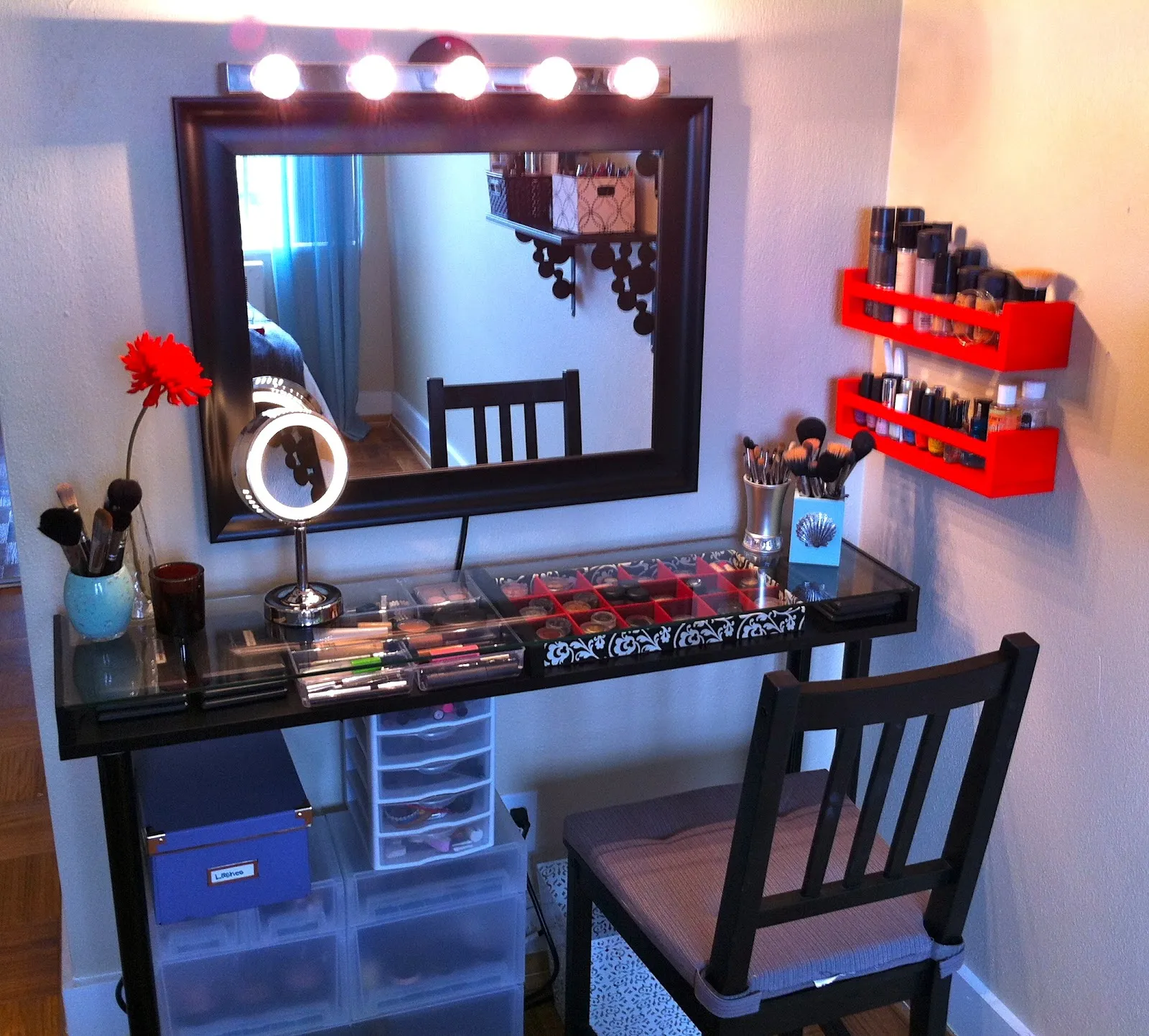 diy makeup vanity table