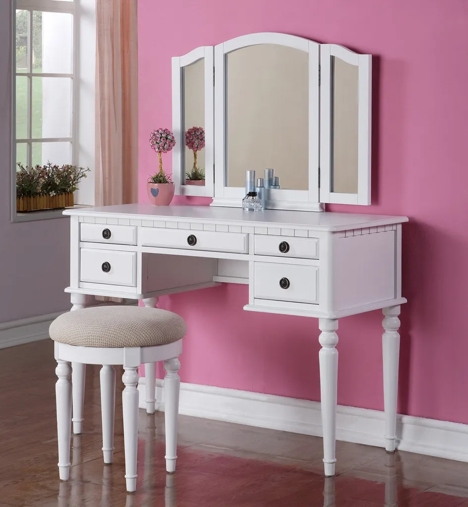 makeup vanity table set