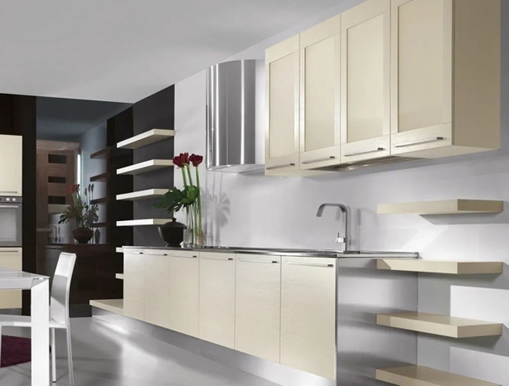 modern white kitchen cabinets