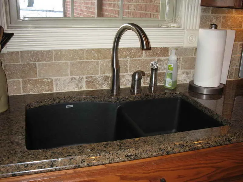 black kitchen sinks