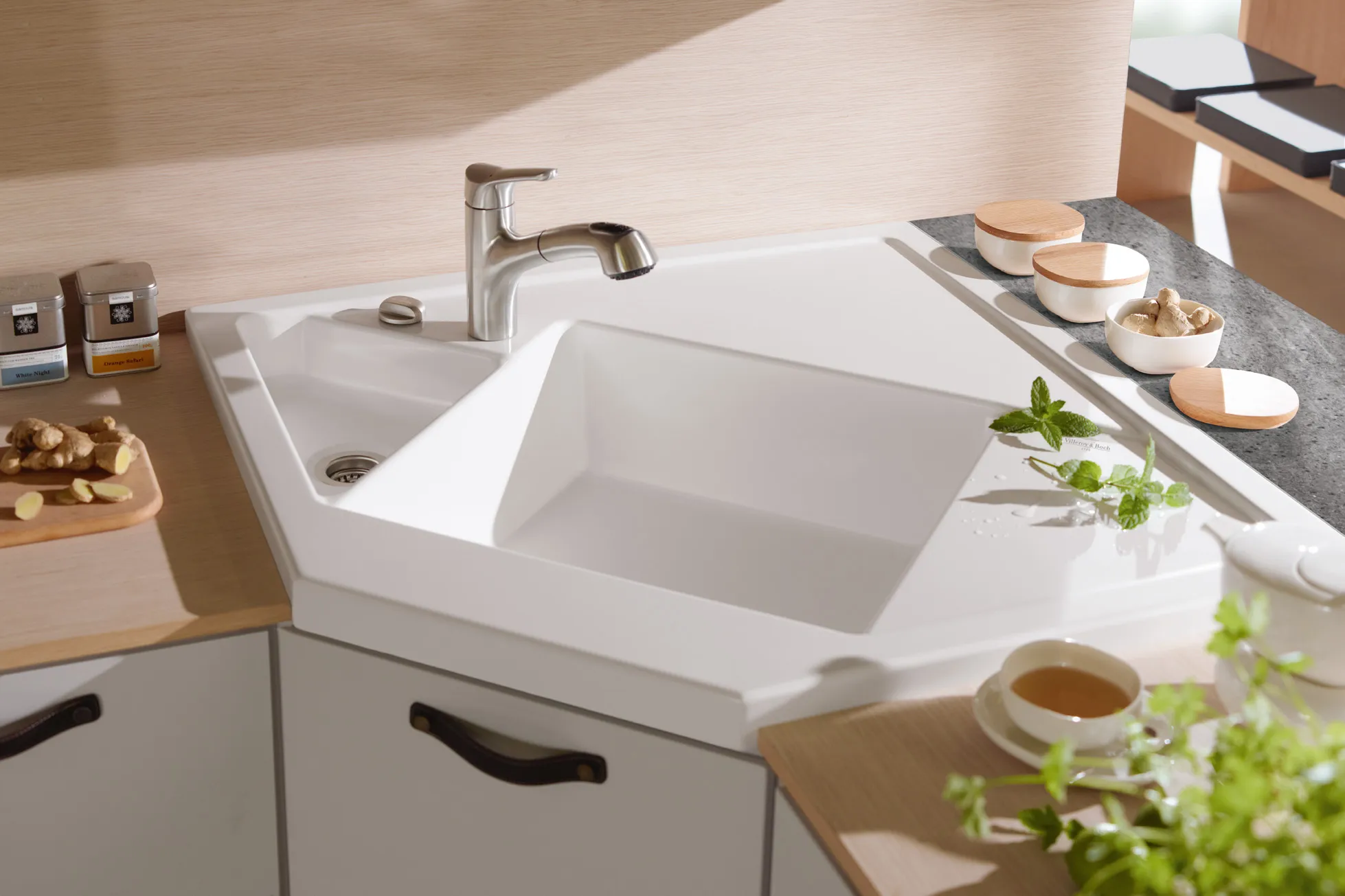 corner kitchen sinks