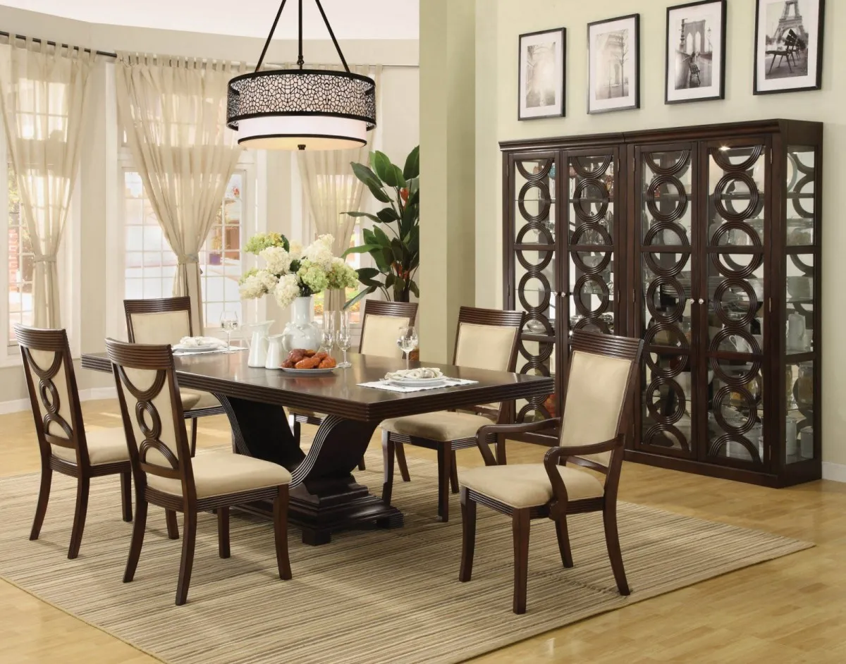 fabric dining room chairs