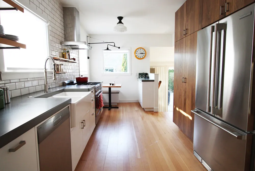 condo galley kitchen remodel