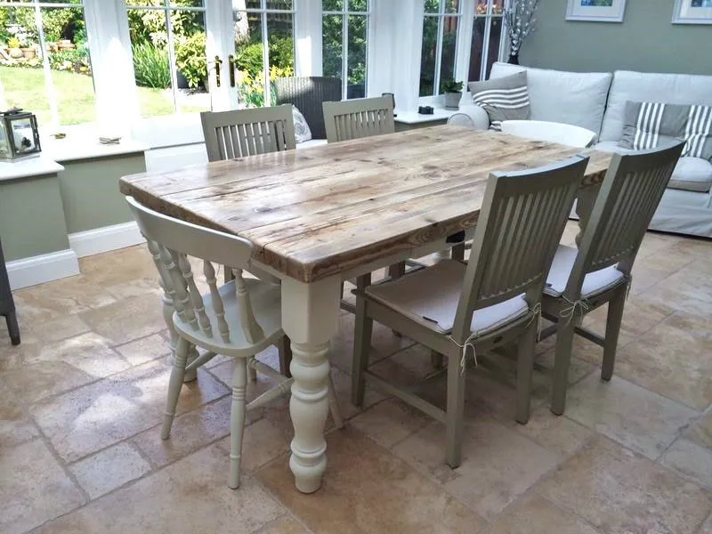 farmhouse dining table chairs