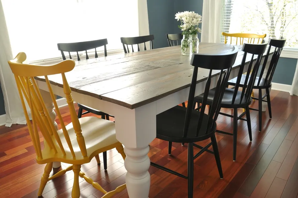 farmhouse dining table design