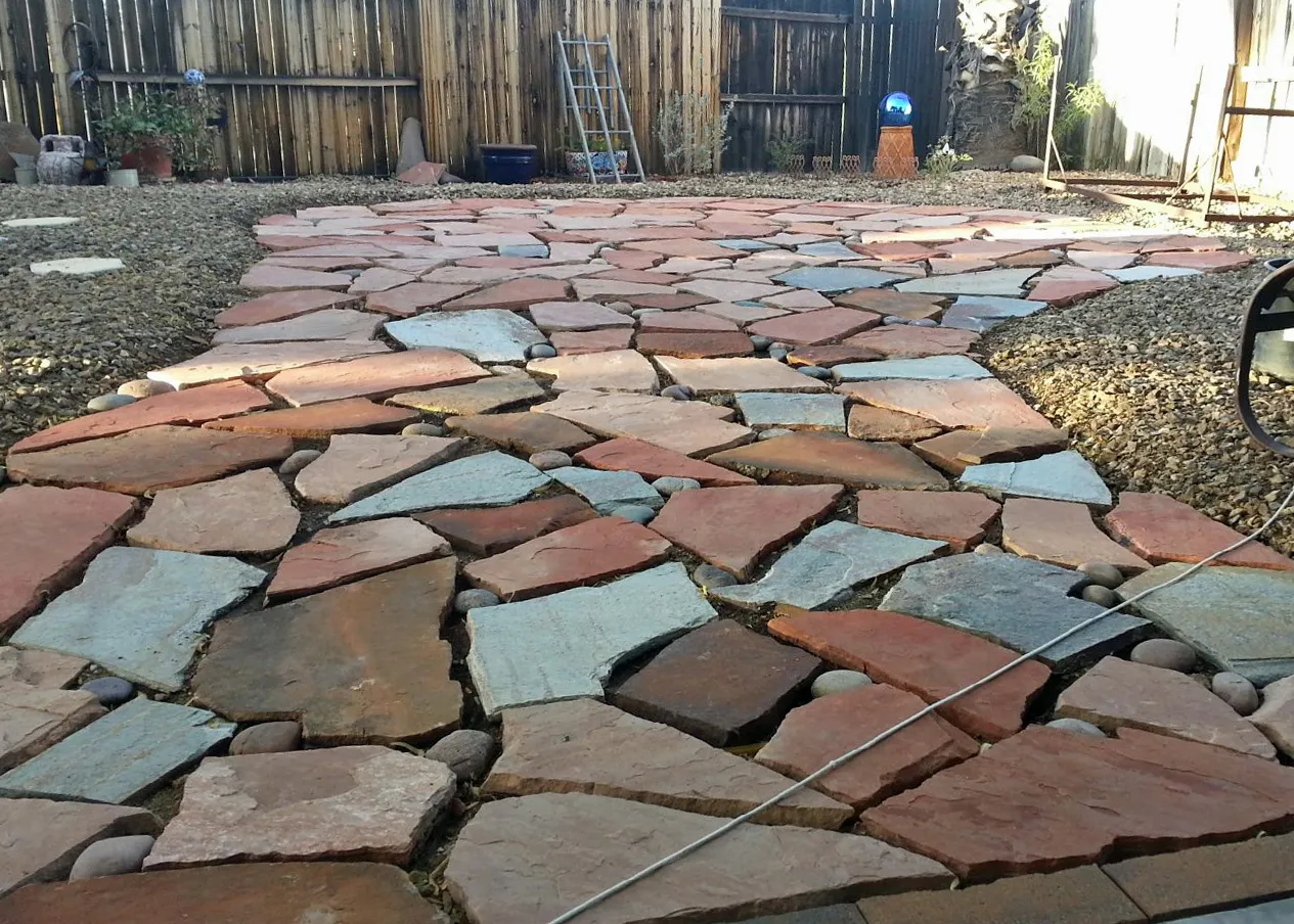 flagstone patio colors