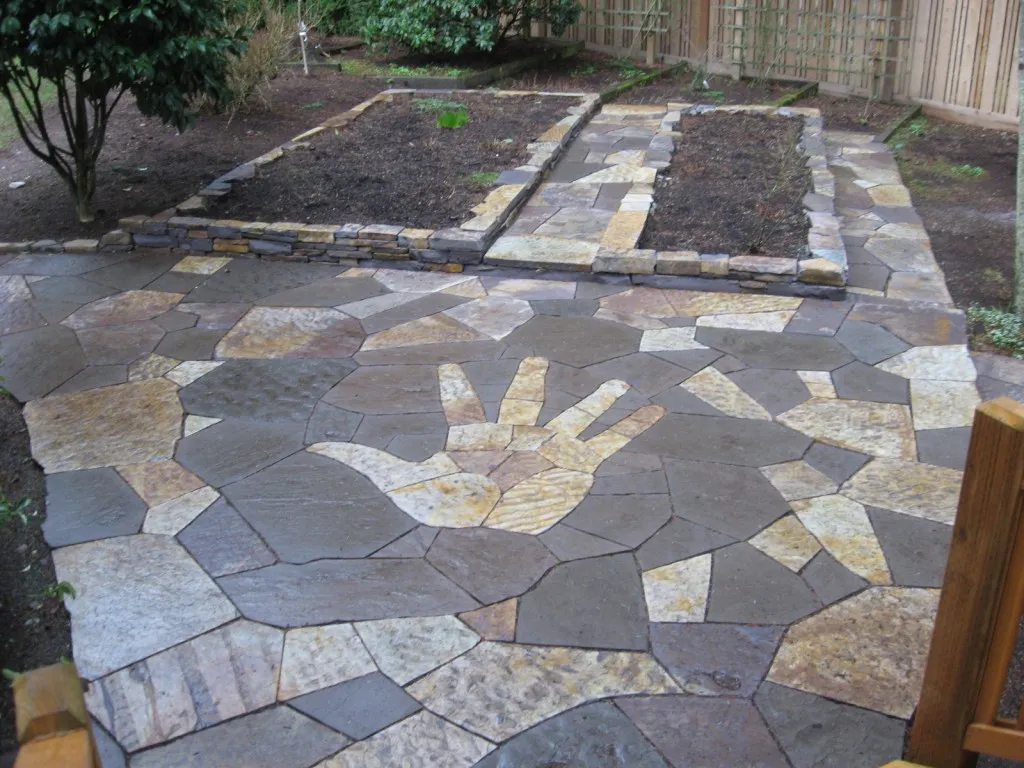 flagstone patios designs