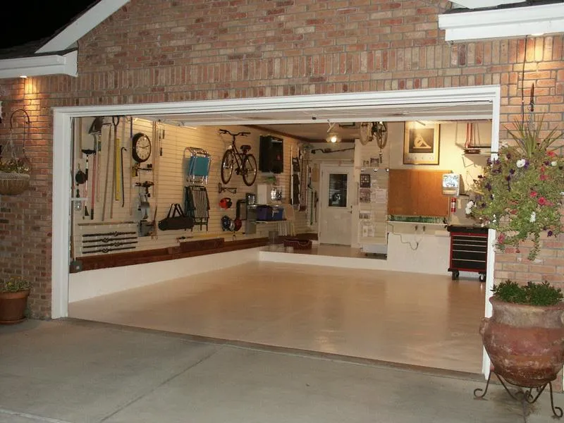 garage storage ideas for lawn mower