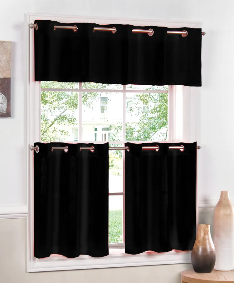 kitchen valances black