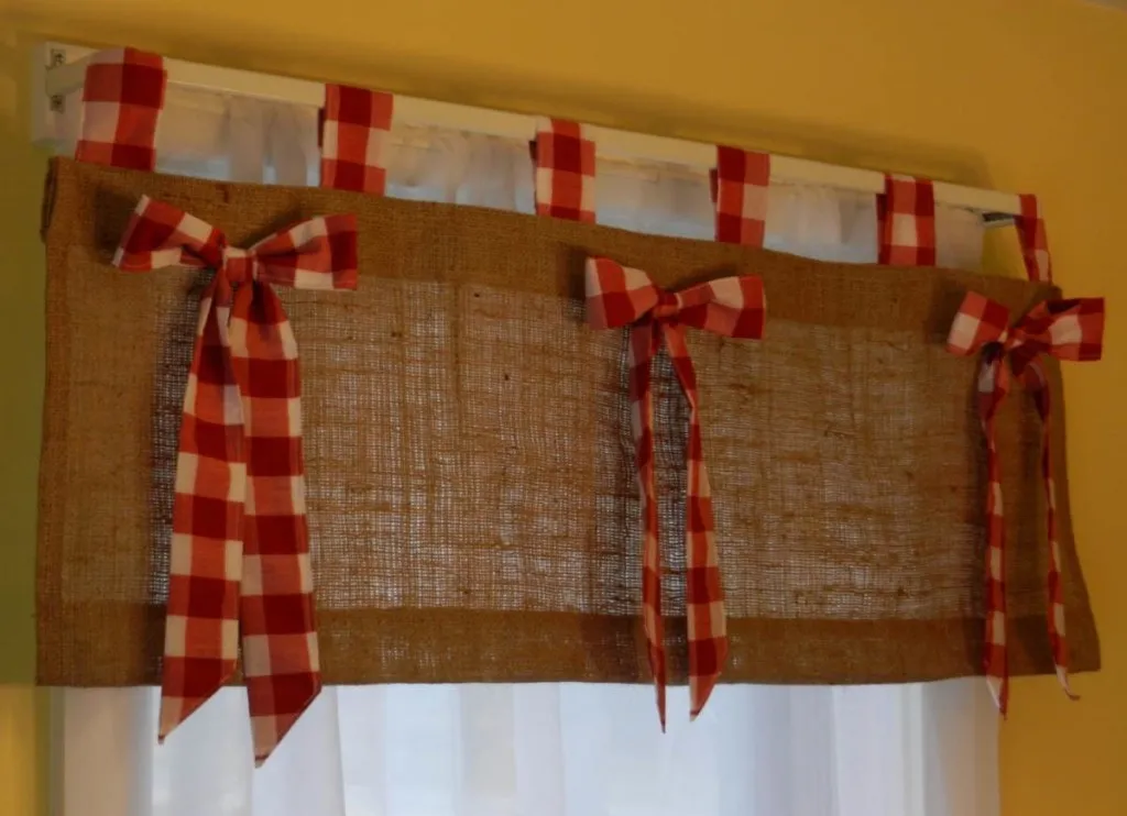 kitchen valances diy