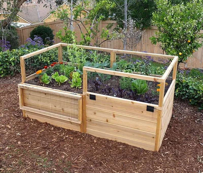 raised bed garden design cheap