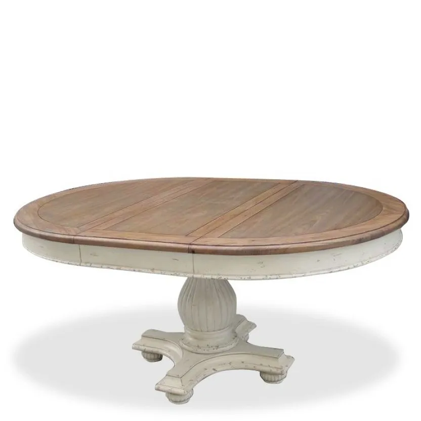 round cherry pedestal dining table