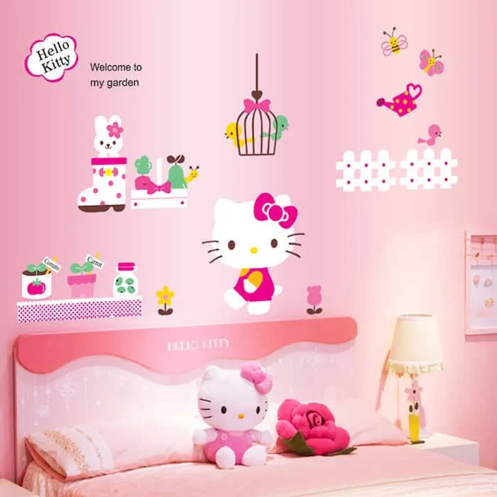 hello kitty bedroom decals