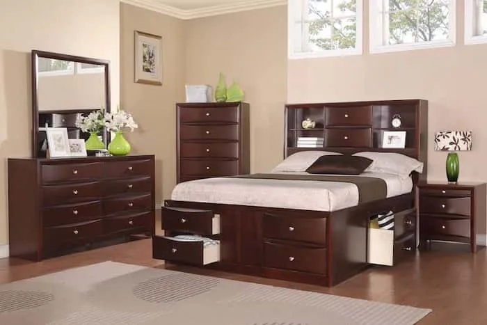 king bedroom set espresso